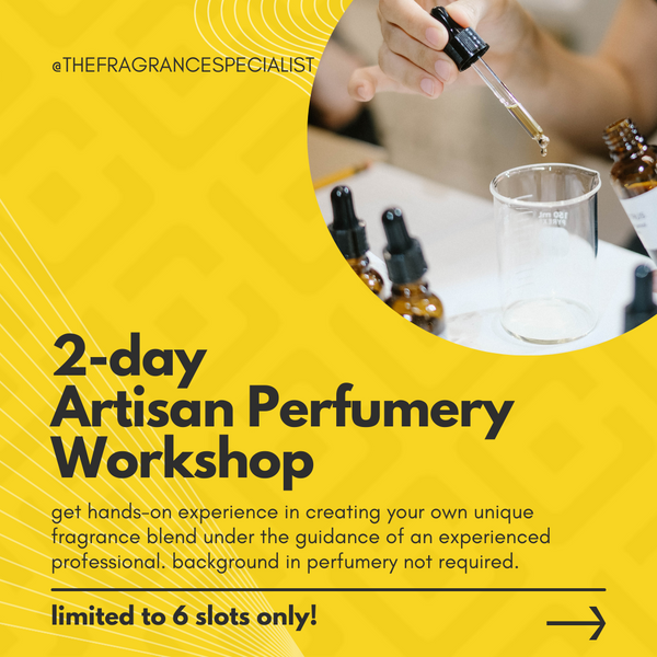 2-day Artisan Perfumery Workshop (APF Level 1 Certification)
