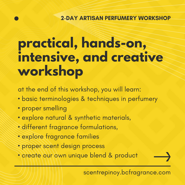 2-day Artisan Perfumery Workshop (APF Level 1 Certification)