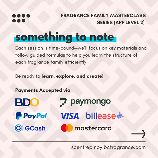 Fragrance Family Masterclass Series (APF Level 2 Certification)