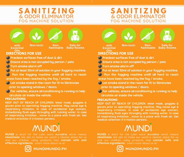 1 Liter Mundi Natural Fogging Solution
