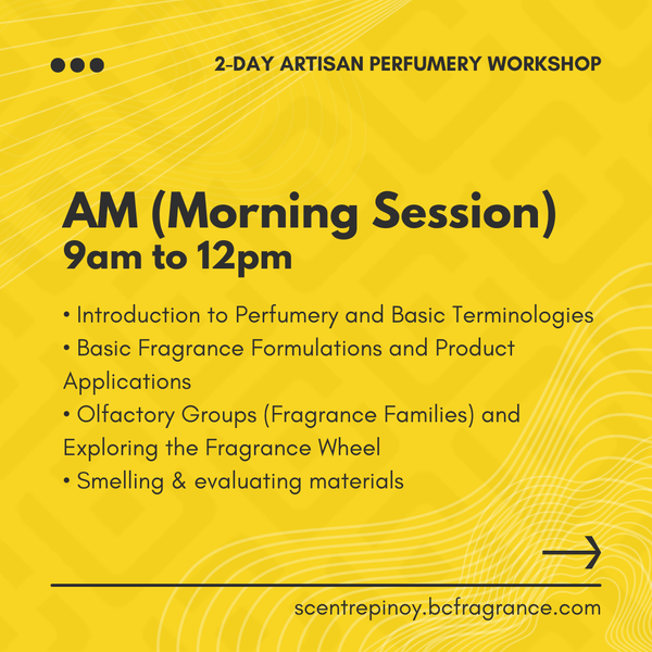 Artisan Perfumery Workshop (APF Level 1 Certification)