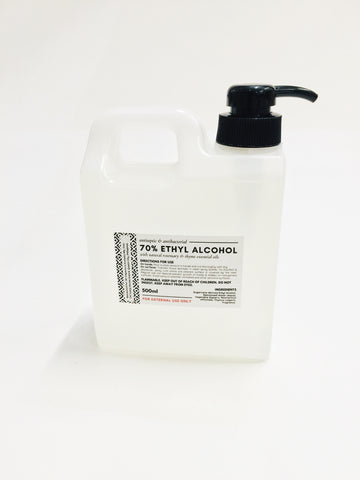 500ml 70% Ethyl Alcohol Hand Sanitizer with Essential Oils