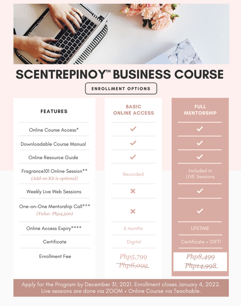 SCENTREPINOY® Business Online Course