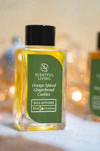 Scentful Living. 85ml Diffuser. Orange Spiced Ginger Bread Cookies