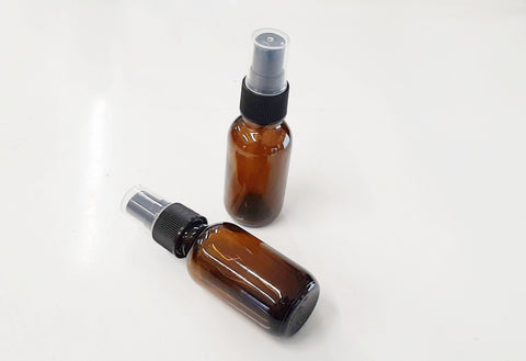 30ml Amber Bottle Spray W/ Plastic Clear Cap