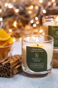 Scentful Living 6oz Candle Orange Spiced Gingerbread Cookie