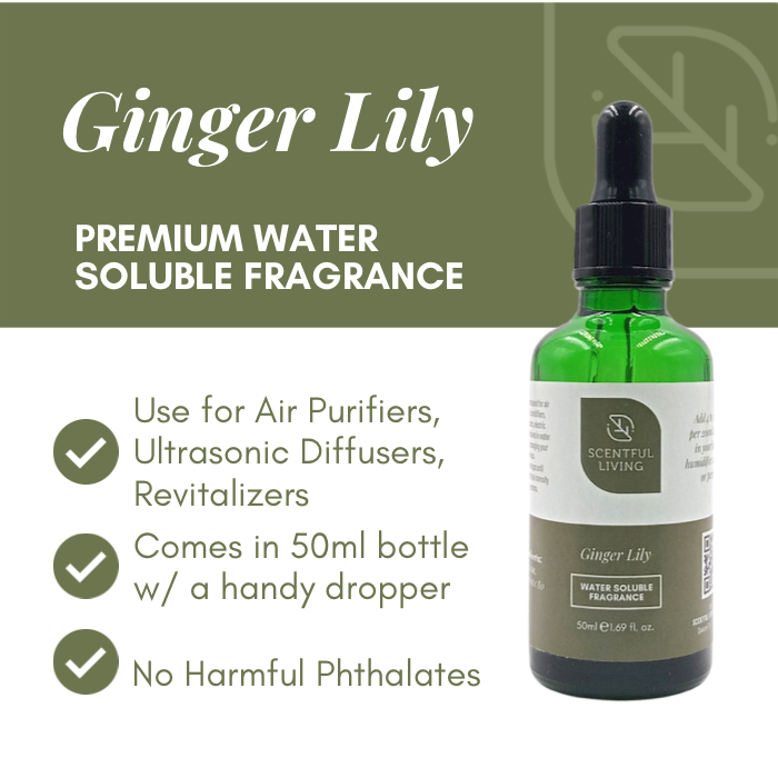 Scentful Living 50ml Water Soluble Ginger Lily