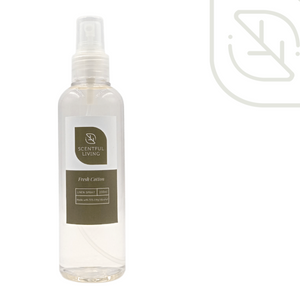 Scentful Living. 200ml Linen Spray. Fresh Cotton